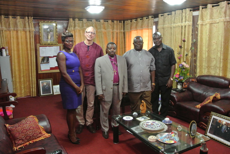 Leading FuG to provide support to the Anglican Church of Ghana. With the Bishop of Accra